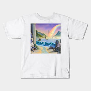 Beach Sunset Fantasy Scifi Kids T-Shirt